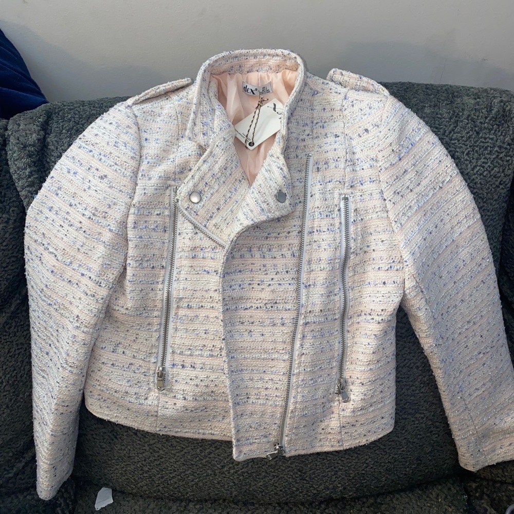 tweed bomber jacket